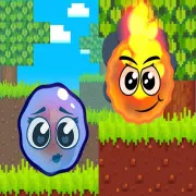 Fire Ball and Water Ball: Parkour Love Balls