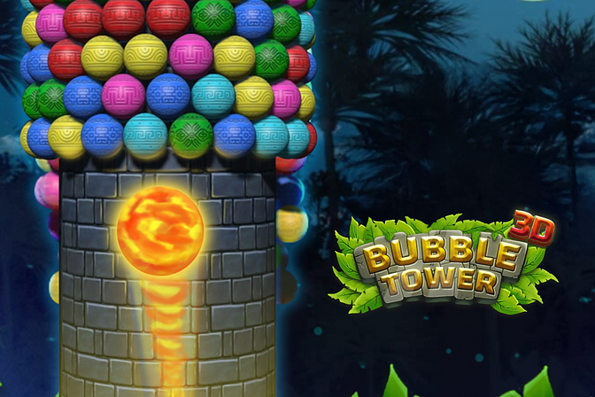 play game bubble tower 3d free online poorbunny2.io